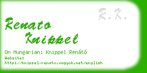 renato knippel business card
